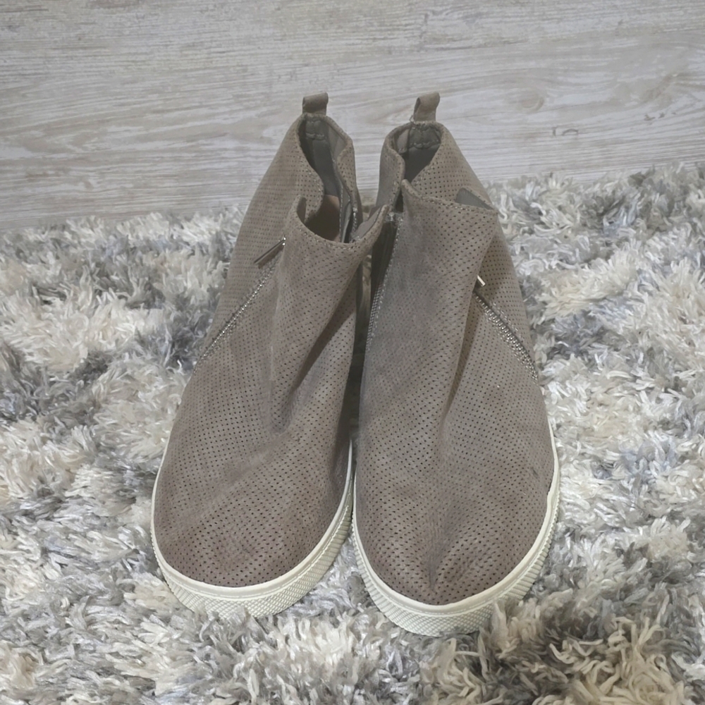 Torrid Taupe Wedge Sneakers - Women's size 12WW